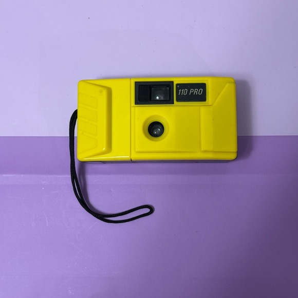 Other - 110 Pro Style 110 Film Camera‎ Yellow Compact Point and Shoot Vintage Untested